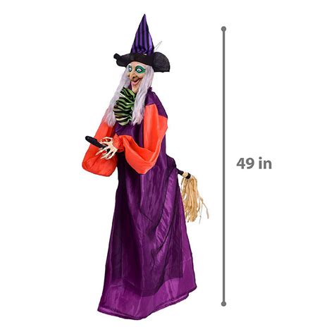 Witchy Wonders: Broom-Riding Sorceress Charms Home Improvement Store Shoppers